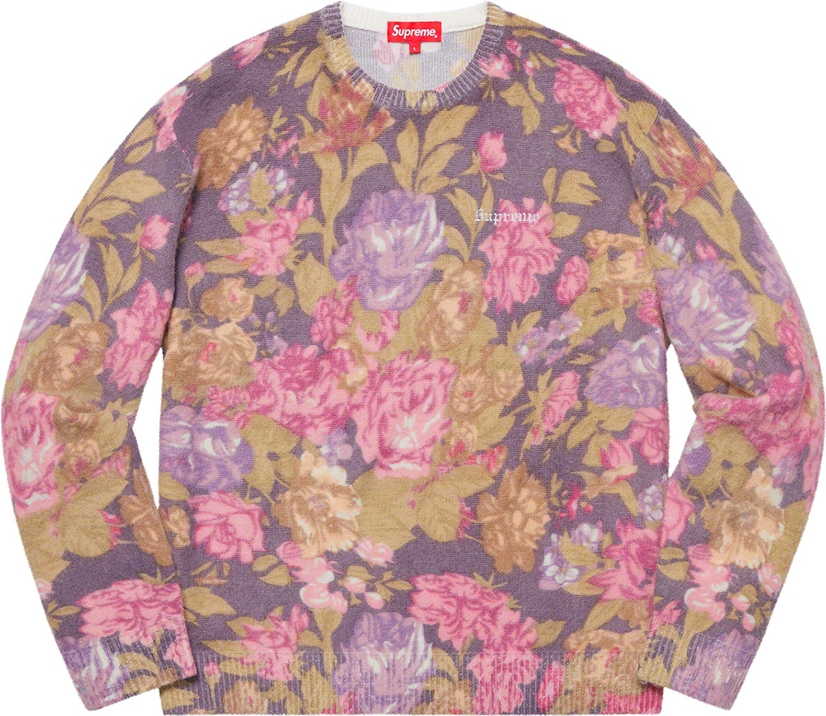 Printed Floral Angora Sweater view 2